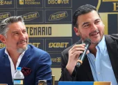 Miguel Montalvo (izq.) y Antonio Álvarez, dirigentes de Barcelona SC.