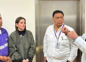 Autoridades del Ministerio de Salud verifican la atención médica en Zamora Chinchipe tras el aluvión en Guadalupe.