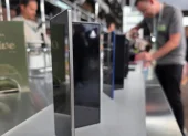 Los Galaxy Z Fold 7 en el Galaxy Unpacked 2025, el evento en el que Samsung presentó su anterior generación de teléfonos plegables.