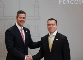 El presidente Daniel Noboa mantuvo reuniones bilaterales con mandatarios de Paraguay, Bolivia y Chile durante su visita oficial al Mercosur.