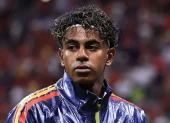 Lamine Yamal en el primer partido del Mundial