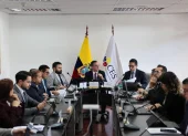 Pleno del Consejo de Educación Superior (CES) durante la sesión en la que aprobó la segunda intervención de la Universidad Amawtay Wasi.