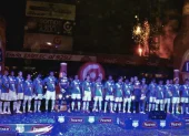 El plantel de Emelec en 2013, que fue campeón de Ecuador.