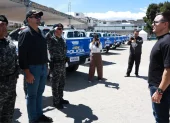 En el Plan Nacional de Seguridad 2025 - 2029 contiene fotografías del presidente Daniel Noboa y los ministros John Reimberg y Gian Carlo Loffredo.
