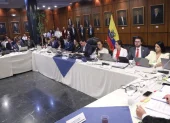 La audiencia registró un cruce entre Mónica Palacios y Ferdinan Álvarez por la actuación de Inés Manzano durante la sesión virtual.