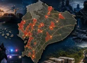 Ecuador identificó 45 cantones clave donde el crimen organizado disputa rutas de droga y armas.