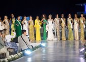 Las candidatas a Miss Universo Ecuador 2026 en el balneario de Ballenita en donde arrancó el certamen