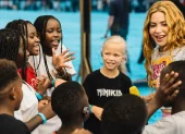 Shakira y Ghetto Kids se reunieron en Nueva York antes de la final del Mundial.