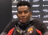 Tomás Rodríguez brindó sus primeras palabras como jugador de Barcelona SC el viernes 17 de julio.