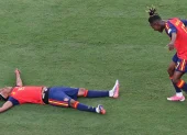 Lamine Yamal y Nico Williams celebran el título de España.