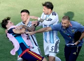 Leandro Paredes fue a golpear a Gavi tras la final del Mundial 2026.