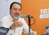 Pabel Muñoz, alcalde de Quito, durante el programa Frecuencia Quiteña este 20 de julio de 2026.