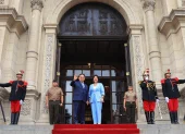 La presidenta electa de Perú, Keiko Fujimori, se reunió con el mandatario interino José María Balcazar.