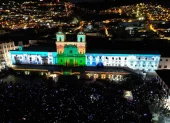Cinco monumentos históricos serán protagonistas del Festival de Mapping Quito 2026.