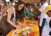 Las candidatas a Miss Universo Ecuador se quedaron encantadas con la gastronomía de Ayangue