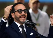 El presidente electo de Colombia, Abelardo de la Espriella, el 20 de julio, durante el desfile militar del Día de la Independencia, en Medellín (Colombia)
