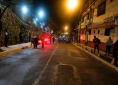 La Policía levantó indicios balísticos tras el enfrentamiento armado registrado la noche del 22 de julio en los exteriores de la USFQ, Cumbayá.