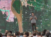 El ministro de Infraestructura y Transporte, Roberto Luque, explicó los detalles de la obra del Viaducto Sur o Quinto Puente.