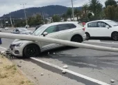 El choque en la Ruta Viva dejó una persona herida y daños materiales.