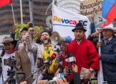 El abogado Washington Andrade, integrante de la Plataforma por la Revocatoria, presentó un recurso de impugnación en el TCE.