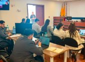 Diligencia. En la Unidad Judicial del Norte de Quito se realiza la audiencia de juzgamiento de 21 personas.