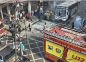 La unidad de transporte público se incendió en una zona del sureste de Guayaquil.