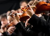 Referencial. Orquesta en concierto.