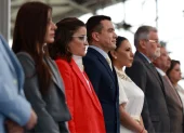 Daniel Noboa y María José Pinto llegaron al Palacio de Carondelet en mayo de 2025.