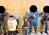 Cuatro personas fueron detenidas el 1 de agosto por extorsionar comerciantes en Playas.
