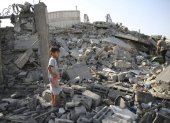 Israel bombardeó el viernes a medianoche una vivienda en el barrio de Al Saftawi, en la ciudad de Gaza