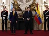 El presidente Daniel Noboa participó del evento de posesión del presidente Javier Milei.