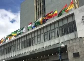El edificio del Banco Central de Ecuador en Quito.