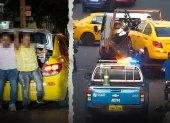 ATM sanciona a taxi captado con dos pasajeros en la cajuela en Guayaquil.