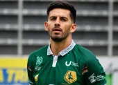 Ronnie Carrillo durante su etapa en Mushuc Runa, antes de convertirse en jugador de Emelec.