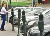 Parquímetros ya existentes en el centro de Guayaquil, donde se analiza implementar el sistema tarifado.