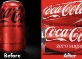 Coca-Cola cambió la tipografía del producto, pasando de una sans serif a una serif llamada ‘Better With’.