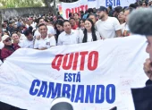 La alianza entre Unidad Popular, el correísmo y el Partido Socialista inscribió a Pabel Muñoz como candidato a la reelección para la Alcaldía de Quito.