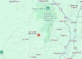 Imagen del Instituto Geofísico de Ecuador donde señala dónde fue el terremoto.