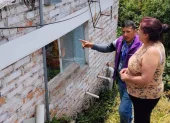 Terremoto de 7,4 dañó tres viviendas en El Capote, Tulcán, el 10 de agosto.