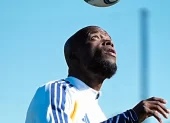 Enner Valencia durante una de sus primeras sesiones de entrenamiento con Boca Juniors en Argentina.