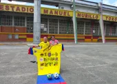 El ecuatoriano pudo conocer la cancha del estadio Manuel Murillo Toro, escenario donde esperaba ver jugar a Independiente del Valle (1)