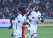 Janner Corozo y Michael Estrada son los jugadores en ofensiva de Liga de Quito.