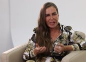 Geraldine Weber, precandidata a la Prefectura del Guayas por el movimiento CREO, durante la entrevista con EXPRESO.