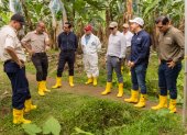 Representantes del FMI visitaron bananeras de Ecuador.