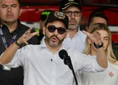 El presidente Aberlado de la Espriella, desde Pereira, brinda una rueda de prensa en la que actualizó cifras del terremoto.