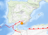 El sismo fue cerca de Granada, al sur de España.