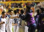 Liga de Quito festejó en el estadio Gonzalo Pozo al vencer a Aucas.