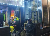 Los controles de la Policía y Fuerzas Armadas se desplegaron también en bares y discotecas.
