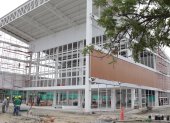 El Centro de Convenciones del Pacífico, en la ULEAM, registra un avance de construcción que supera el 95%