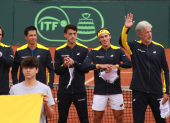 Integrantes del equipo ecuatoriano que representará al país en la Copa Davis.